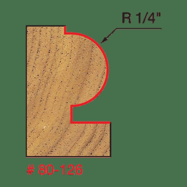 Radius Traditional Beading Bit, 1/4