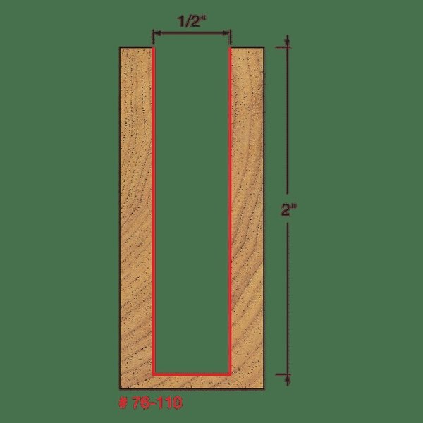 Down Spiral Bit, 1/2