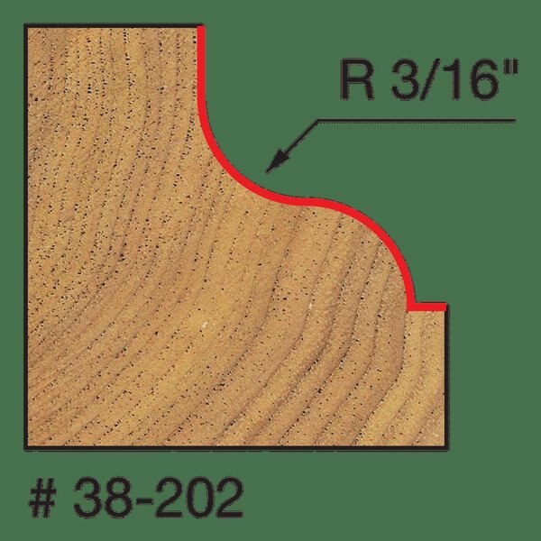 Ogee Fillet Bit, 1-1/4