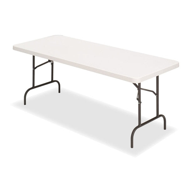 Rectangle IndestrucTableÃÂ® Commercial Folding Table, Platinum Granite - 30