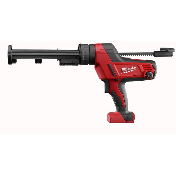 Milwaukee M18 Caulk Gun, 18V DC, For 10 oz Container Size, 21 in/min Application Speed, Bare Tool