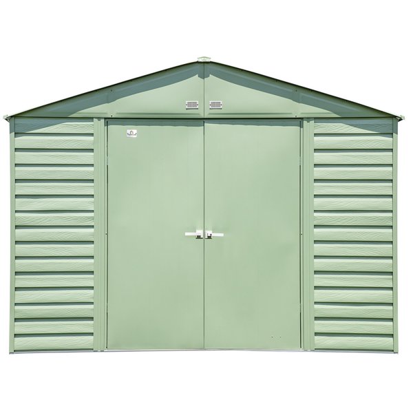 10x12 Select Steel Storage Shed, Sage Green