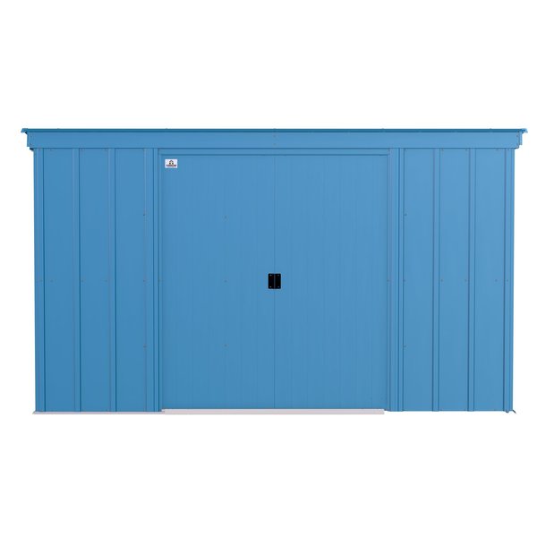 10x4 Steel Storage Classic Steel Storage Shed, Blue Grey