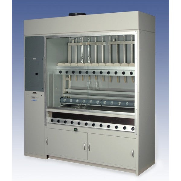 Combo Hooded Kjeldahl Apparatus, 18-Plac