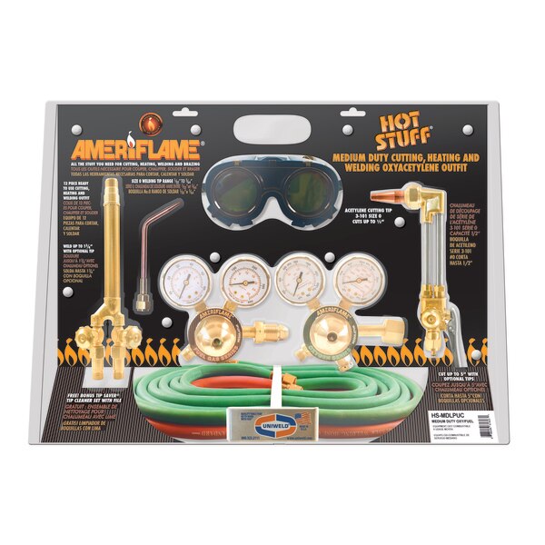 Med Duty LP Outfit w/Check Valves, 12Pc