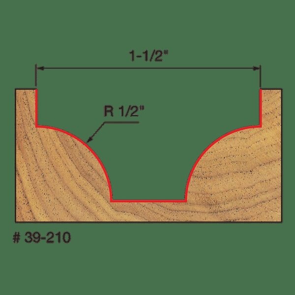 Radius Ovolo Bit, 1/2