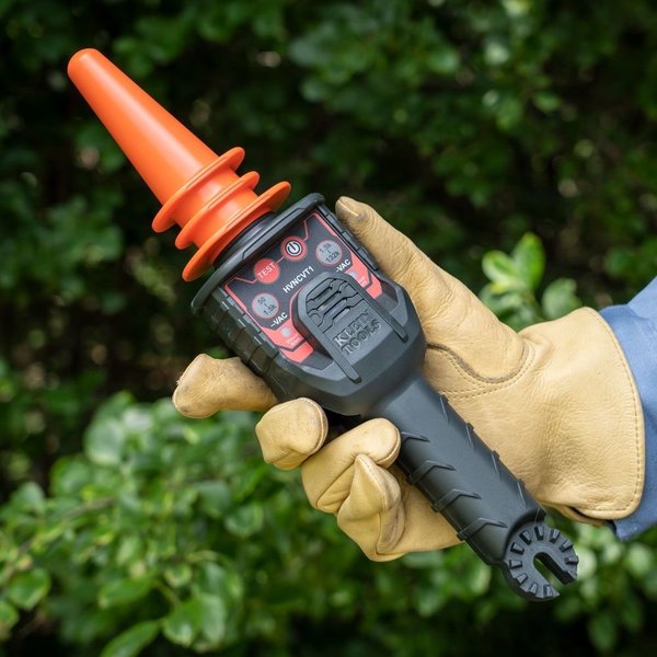 Voltage Detector, 50 to 132V AC, 13 in Length, Audible, Visual Indication