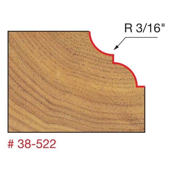Classical Bold Cove and Bead Bit, 1-1/4