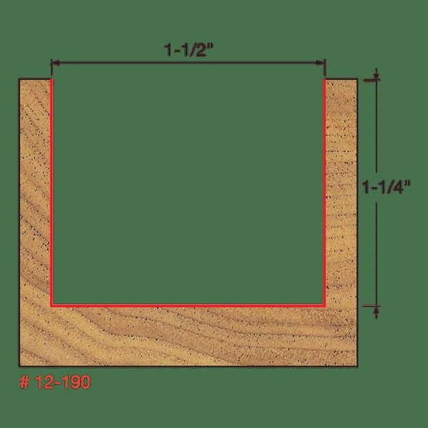 Double Flute Straight Bit (Eclipse Grind