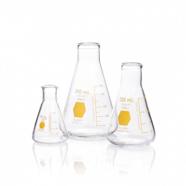 Erlenmeyer Flask, Narrow Mouth, 125 mL,