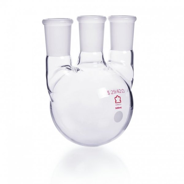Triple Neck Round Bottom Flask, 500mL