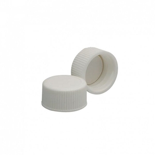 White Pp Screw Cap, W/Ptfe Faced, PK144
