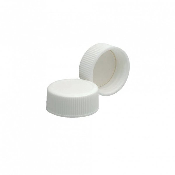 White Pp Screw Cap, W/Ptfe Faced, PK144