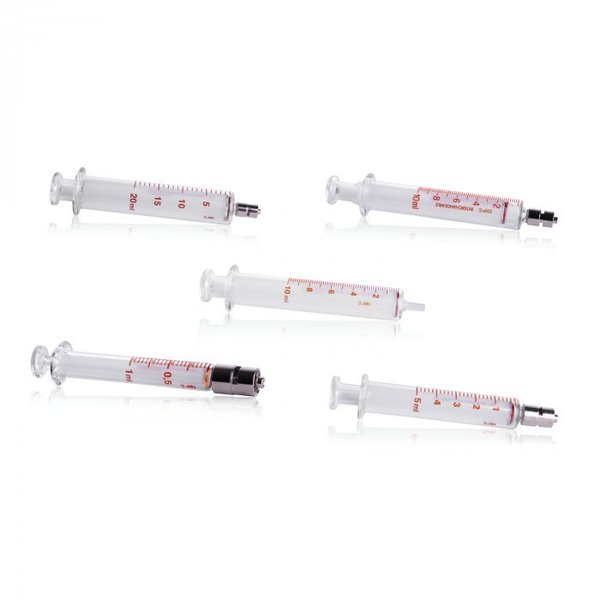 Glass Syringe, Metal Nozzle, 200mL
