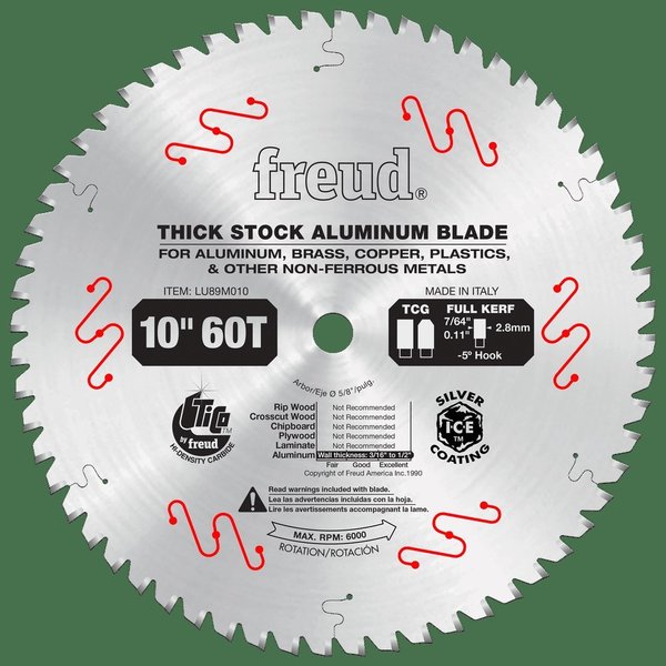 Thick Stock Aluminum Metal Blade, 10