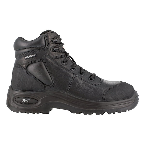 Size 8 Women's 6 in Work Boot Composite Safety Footwear, Black