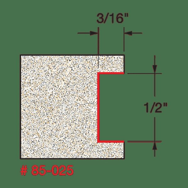 Depth Inlay Bit, 3/16