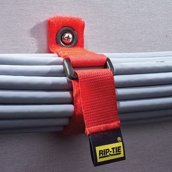 Back-to-Back Strap, No Adhesive, 22 in, 1 in Wd, Brown, 2 PK