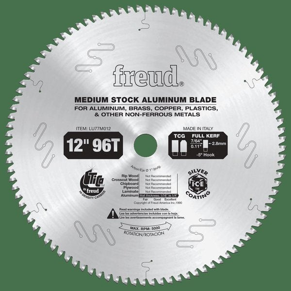 Medium Stock Aluminum Blade, 12