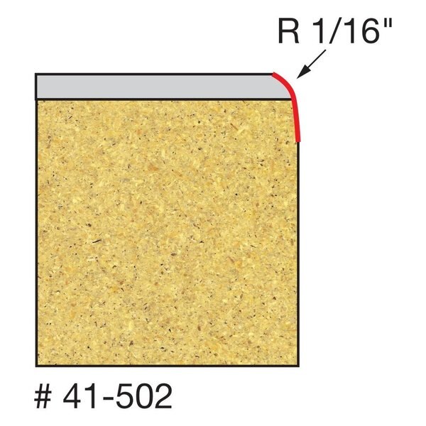 Radius Laminate Trim Bit, 1/16