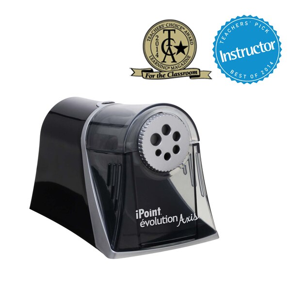 Pencil Sharpeners, iPoint Evolution Axis Multi Pencil Sharpener, Black