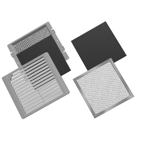 TFP Optional Grilles and Replacement Filters, fits Fan Pkg/ExGr, Alumi