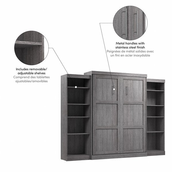 Queen Wall Bed Kit, Bark Gray, 115