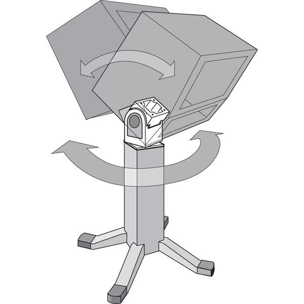 Swivel Tilt, 8.00x8.00x8.00, Aluminum