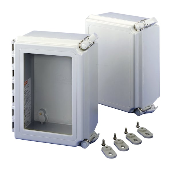 Continuous Hinge, Type 4X, 8.00x6.00x4.00, Fiberglass