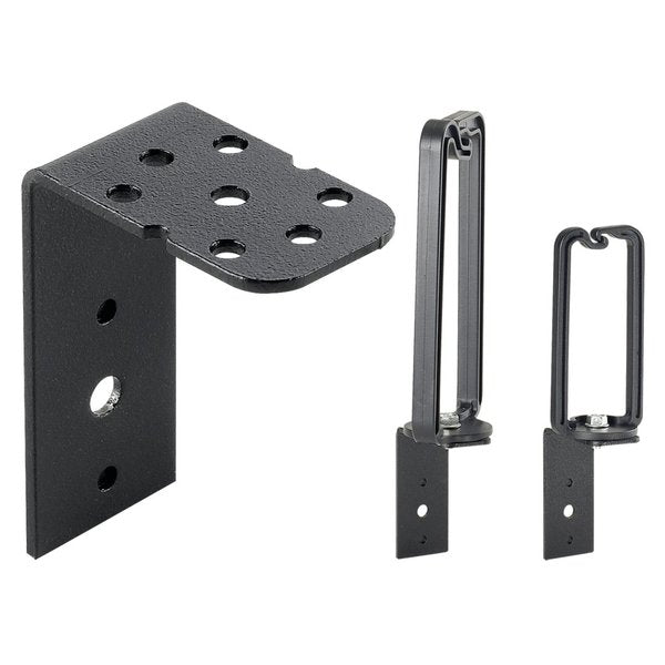 Universal D-Ring Bracket, Black, Steel