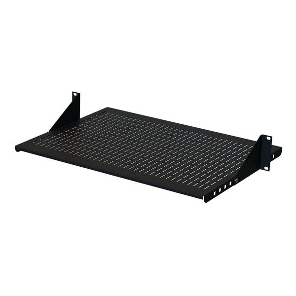 Adjustable Steel Vented Shelf, fits 23 in. LAN R., Black, Steel