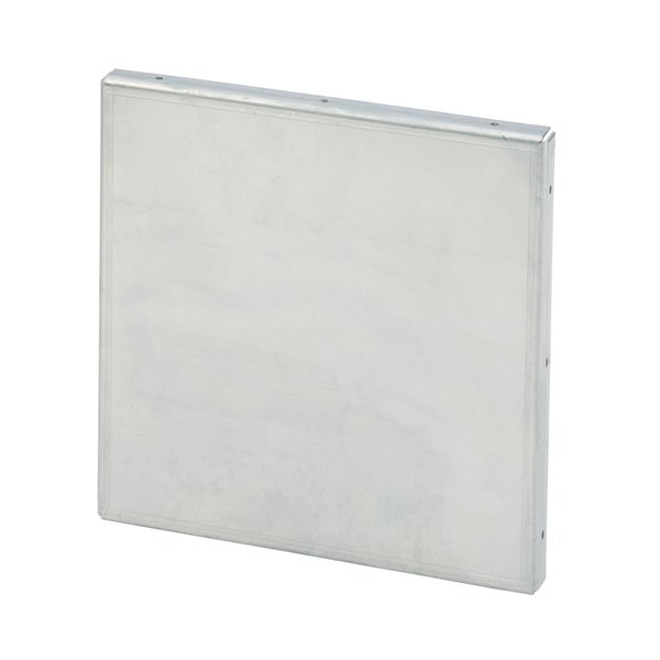 Galvanized Closure Plate, With and Without Knockouts, 12.00x12.00, Ste