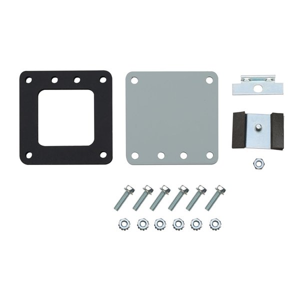 Closure Plate, 12.00x6.00, Gray, Steel