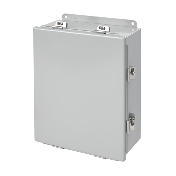 Continuous Hinge with Clamps, Type 4, 16.00x14.00x10.00, Gray, Mild St