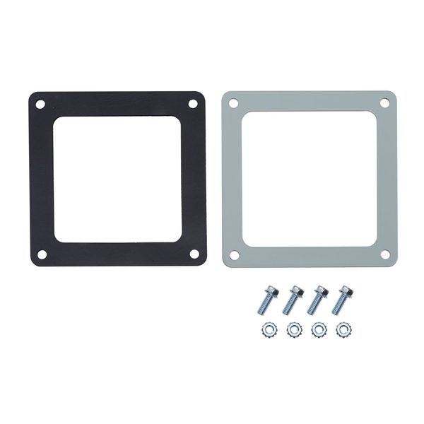 Box Connector, 4.00x4.00, Gray, Steel