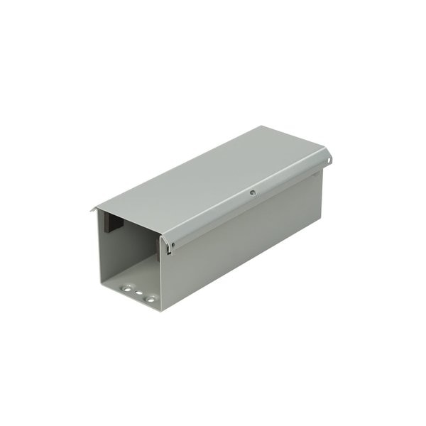 Lay-In NEMA Type 3R Wireway Straight Section, 4.00x4.00x12.00, Gray, S
