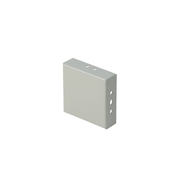 Closure Plate, fits 4.00x4.00, Gray, Steel