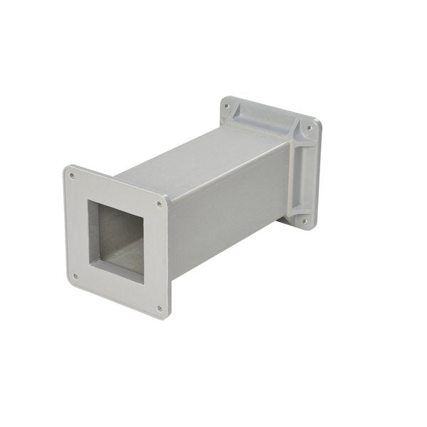 Straight Tube Section, 4.00x4.00x24.00, Fiberglass