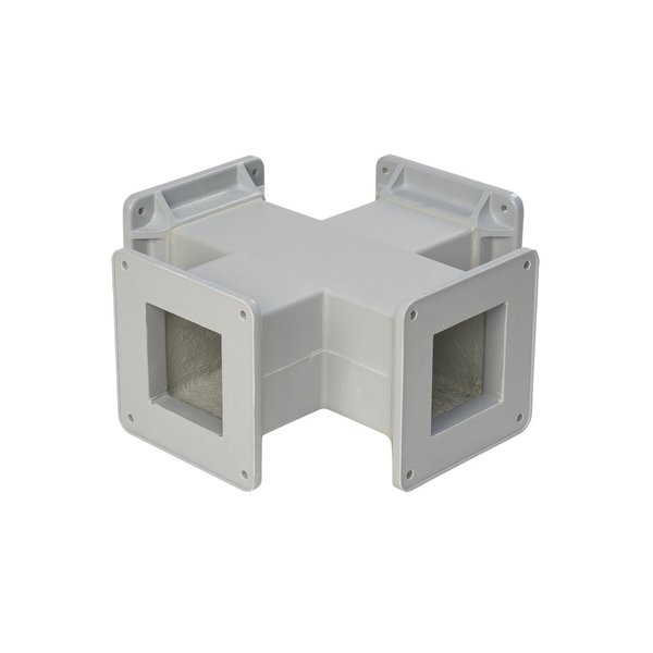 Cross Fitting, 4.00x4.00, Fiberglass