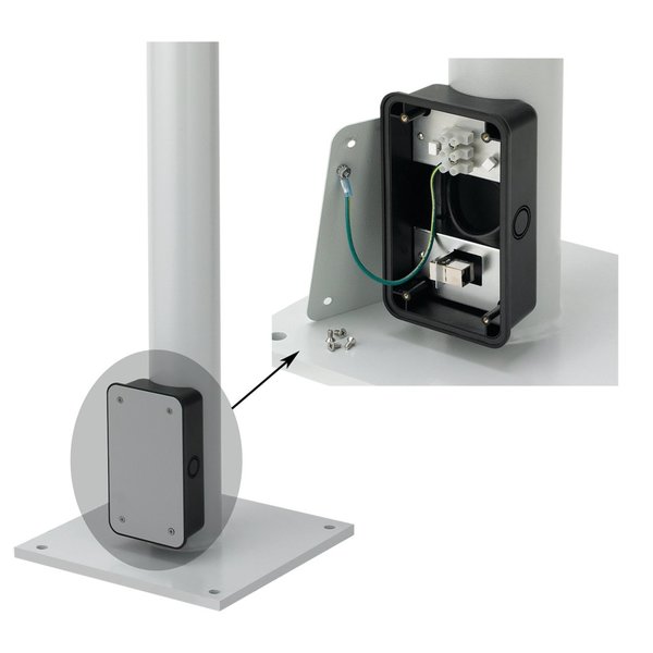 Floorpost with Junction Box, 11.90x11.9x