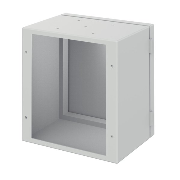 Rear-Access Body, fits 166x160mm, Lt Gray, Steel