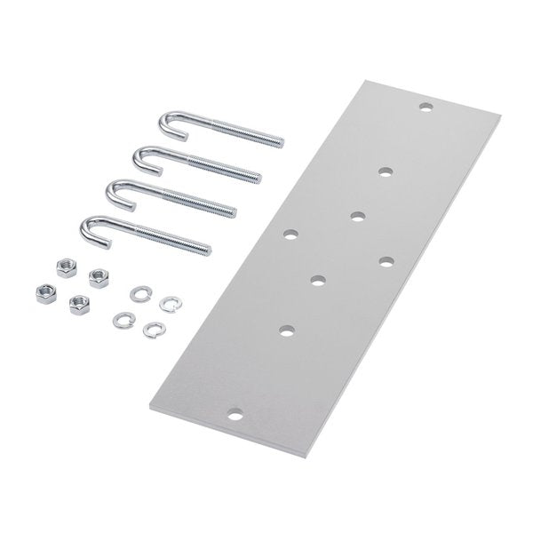 Rack-to-Runway Mounting Plate Kit, White, Steel