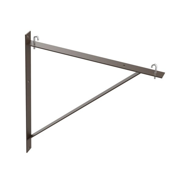 Triangle Support Bracket Kit, 24.00x0.00x0.00, Black, Steel