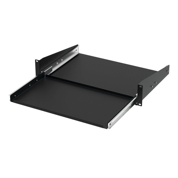 Pull-Out Shelf for Mini Keyboard, 2u, Bl