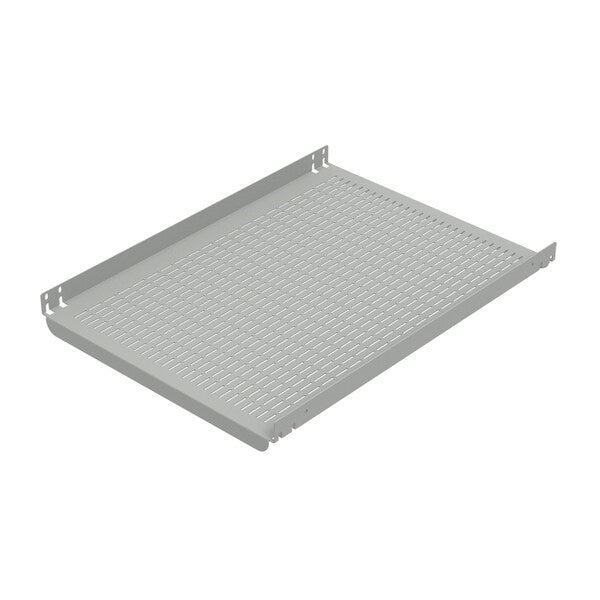 Fixed Shelf, fits 24 in Rack A, Lt Gray, Steel