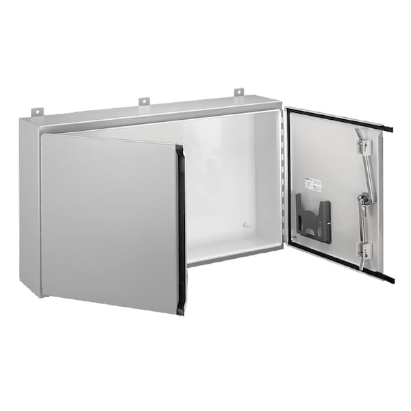 Continuous Hinge Two-Door with Handle, Type 12, 42.00x48.00x12.00, Ste