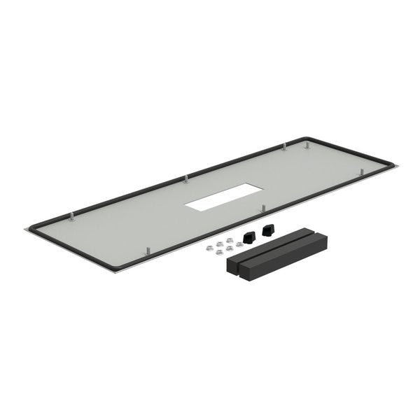 Closure Plates, fits 800mm, Lt Gray, Steel