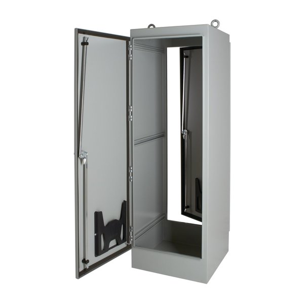 Free-Stand, Single or Dual Access, Type 12, 72.06x72.06x18.06, Gray, S