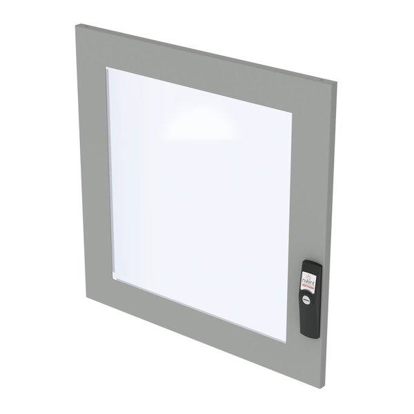 Window Doors for Upper Front, fits 1800x800mm PC, Lt Gray, Steel