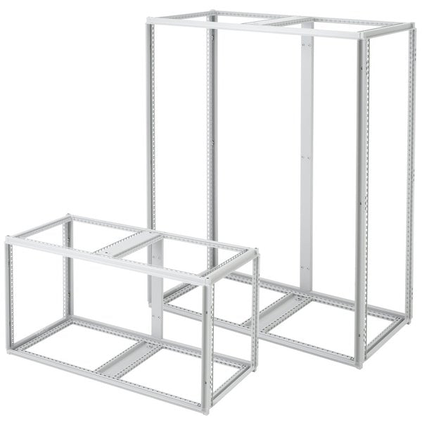 Double-Bay Frames, 1800x1800x600mm, Lt Gray, Steel
